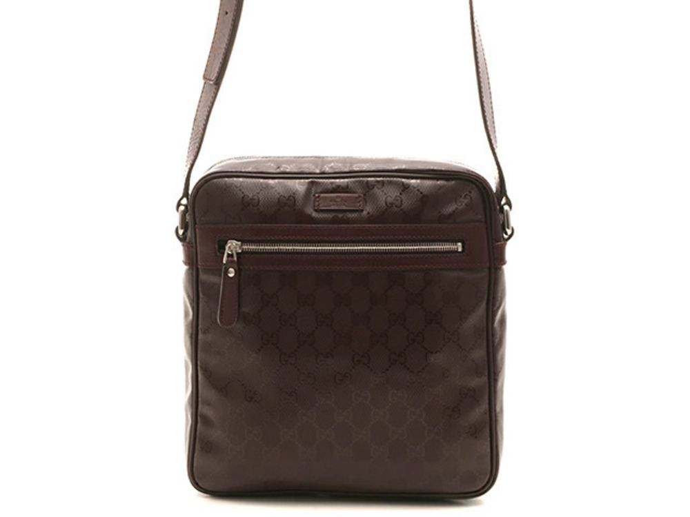 Gucci GG Imprime Hobo Bag Calfskin Bordeaux Purple